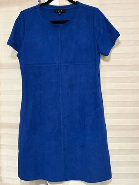 Joh Cobalt Blue Short-Sleeve Shift Dress